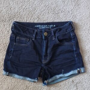 American Eagle Outfitters Dark Blue Jean Shorts